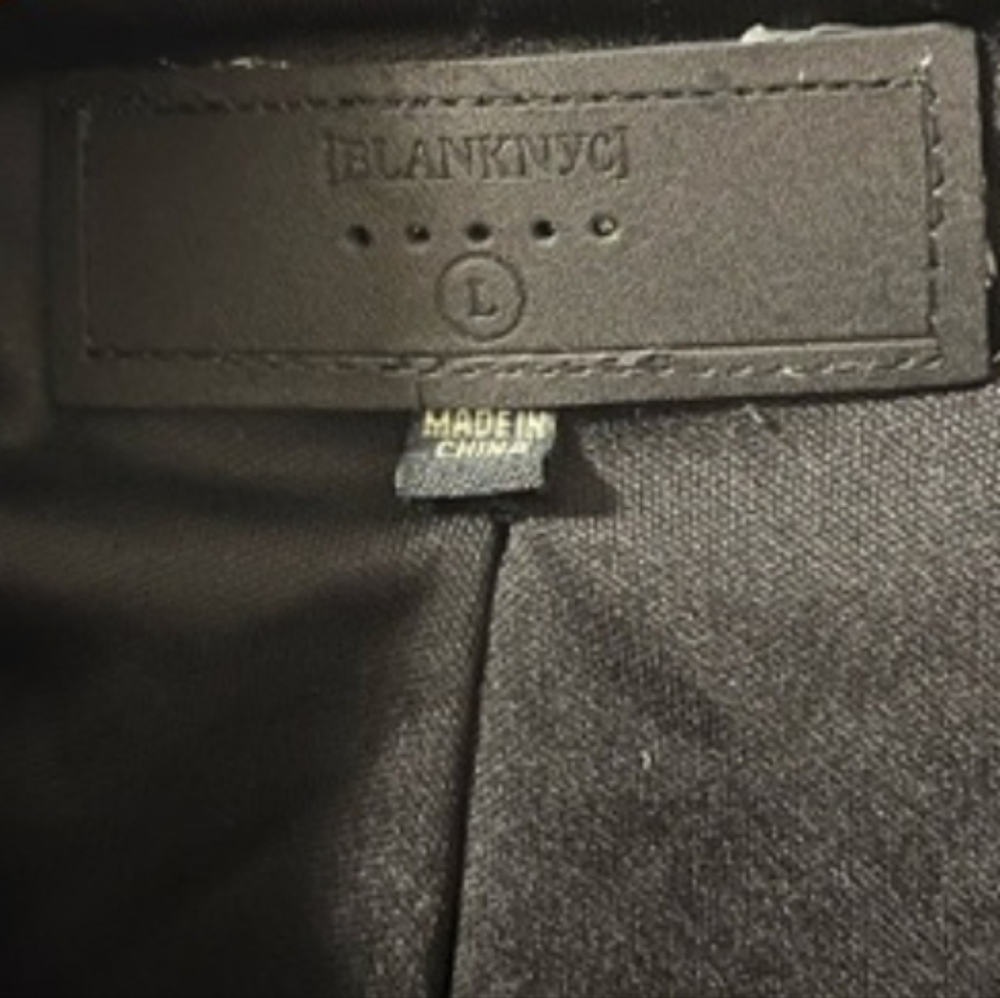 Blank NYC Black Faux Leather Sherpa Jacket - Picture 3 of 5